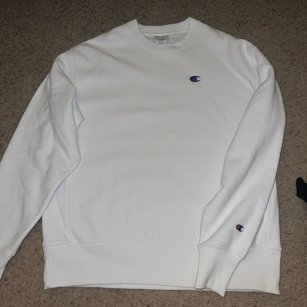 White Champion sweatshirt